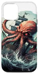 Coque pour iPhone 15 Pro Kraken's Fury Un bateau pirate géant « Kraken Good Time »
