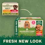 Harringtons Complete Wet Tray Grain Free Hypoallergenic Adult Dog Food Classics Variety Pack 16x400g - Chicken, Lamb, Beef & Duck - Made with All Natural Ingredients