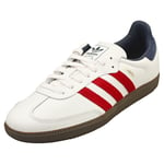 adidas Samba Og Mens Casual Trainers in White Red - 6.5 UK