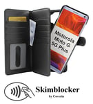 Skimblocker XL Magnet Fodral Motorola Moto G 5G Plus (Svart)