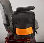 Mobility Scooter / Wheelchair pannier bag with wallet from Ducksback Fluorescent