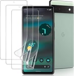 3 Pièces Protecteur D'écran Compatible Avec Google Pixel 6a, Hd Tpu Flexible Film Protection Écran Pour Google Pixel 6a 6.1"" - Installation Facile, Pas De Bulles, Compatible Avec D'empreintes