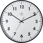 nXt - Horloge Murale - 40 cm Ø - Plastique - Noir - 'New'