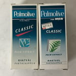 2x Palmolive For Men Classic Palm Extract Shave Stick White Box 50g (M)