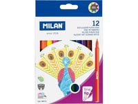 Milan Thin Round Felt-Tip Pens 12 Milan Colors