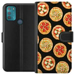 Tegnebogsetui til Motorola Moto G50 med Pizza motiv