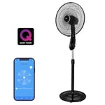 AirGo Smart Fan - Control via Voice Assistants and App (iOS & Android), Awarded as one of the quietest fans on the market, Includes Night Mode, Climate Control Automation and much more.