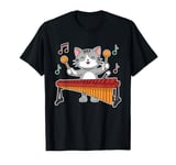 Marimbist Musician Vibraphonist Kitten Pet Cat Marimba T-Shirt