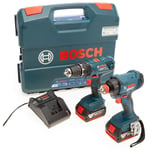 Bosch - Pack 2 outils 18V gsb 18V-21 + gdx 18V-180 (2x4,0 Ah) 0615990M73