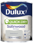 Dulux Wood Metal Interior Satinwood Non-Drip Mid Sheen Paint 750ml - Goose Down