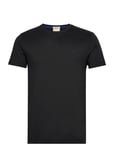 Contrast Logo Ss T-Shirt Black GANT