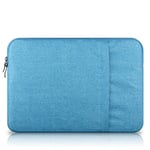 ZYDP Vertical Laptop Sleeve Case Bag Cover with Front Pocket for MacBook Pro Air, Notebook (Color : Blue, Size : 13 inch)