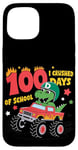 iPhone 15 100 Days of School Monster Truck 100th Day of School T-Rex Case