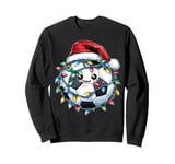 Cute Kawaii Soccer Ball Christmas Hat Xmas Sweatshirt