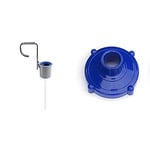 Bestway 58233 Skimmer avec accroche pour piscine hors sol & Adaptateur pour aspirateur traîneau Algenschnapper Raccord à vis 80 mm vers tuyau 32 mm Bleu