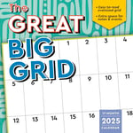 Great Big Grid 2025 Wall Planner, 17-Months Calendar Planner: August 2024 - December 2025, 12" x 12"