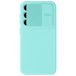 Avizar Case for Galaxy S23 FE Sliding camera cover, Turquoise