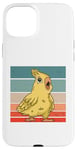 iPhone 15 Plus Yellow bird Cartoonish Simplistic Playful Cockatiel Relaxed Case