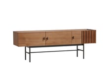 Woud - Array Low Sideboard Walnut/Black 150cm från Sleepo