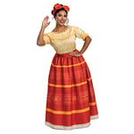 Encanto Costumes, Official Disney Encanto Mirabel and Dolores Deluxe Adult Costumes, Dolores, (4-6)