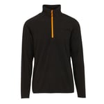 Regatta Mens Navigate Half Zip Fleece (Black/Orange Pop) material_Synthetic - Size Small