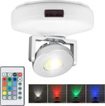 HONWELL 12 Colors Changing LED Spotlight Battery Operated Wireless Ceiling