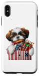 Coque pour iPhone XS Max Shih Tzu, 4 juillet, côtes levées au barbecue pour hommes, femmes et enfants, chiot, dans une poche