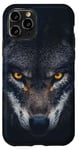 iPhone 11 Pro Wolf Lovers Black Wolf Wild Animal Lovers Wolf Illustration Case