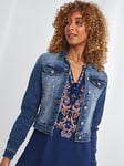 Joe Browns Essentials Denim Jacket - Blue, Blue, Size 10, Women