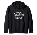 Happy birthday Mario tees for party Zip Hoodie