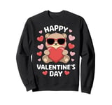 Valentine's Day Funny Teddy Bear Heart Love Valentines Sweatshirt