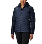 Columbia Powder Lite Hooded Jacket, Doudoune À Capuche Femme, Nocturnal/Dark Nocturnal, Taille L