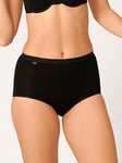 Sloggi Pk 3 Maxi Briefs - Black, Black, Size 18, Women