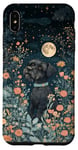 iPhone XS Max Miniature Schnauzer Moon Flowers Cottagecore Dog Mom Case