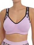 Freya Womens Active Sonic Moulded J-Hook Sports Bra - Pink Polyamide - Size 36E