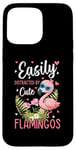 iPhone 15 Pro Max Pink Flamingo Lover - Easily distracted by cute flamingos Case