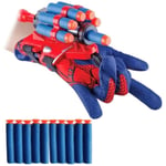 1x Spiderman Handskar Web Shooter Handske Cosplay Leksak Prop Barnpresent