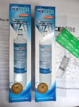 2x replacement clean ice fridge water filters for Whirlpool SBS002 SBS004 SBS005