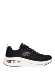 Skechers Skech-Air Meta Trainers, Black/Rose Gold