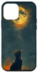 iPhone 12 mini Black cat phone Case