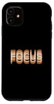 Coque pour iPhone 11 Graphique marron FOCUS marron