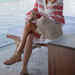 Ceannis Crochet Body Bag Seashell Brun