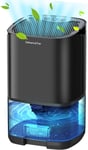 Powate Dehumidifier 1000ml, Dehumidifiers for Home, Auto Off &Coloured LED and