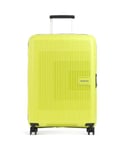 American Tourister Aerostep Spinner (4 wheels) yellow green