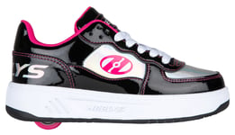 Heelys Girls Trainers Reserve Low Lace Up Wheels Court Shoes Black UK Size 12