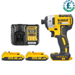 Dewalt DCF887 18V Brushless Impact Driver 3 Speed + 2 x 2ah Batteries & Charger