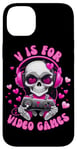 Coque pour iPhone 14 Plus V est pour les jeux vidéo Skull Headphones