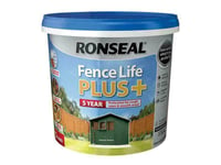 Ronseal Fence Life Plus+ Forest Green 5 Litre RSLFLPPFG5L