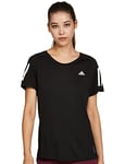 adidas Women's Own the Run Tee T Shirt, Black, 4XL UK