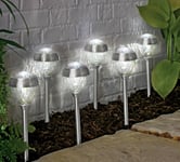 Argos Home Stainless Steel Solar Lights - Pack Of 6